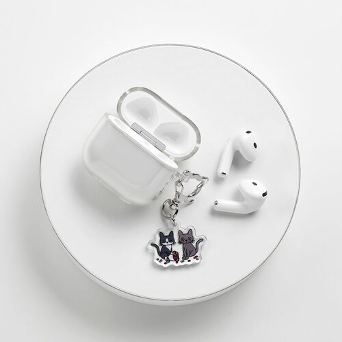 Lana Cat Pose Acrylic Key Ring v2 - Image 4