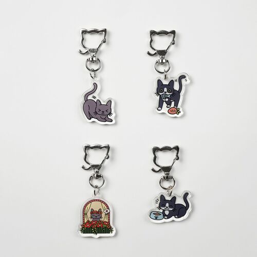 Lana Cat Pose Acrylic Key Ring v2 - Image 5
