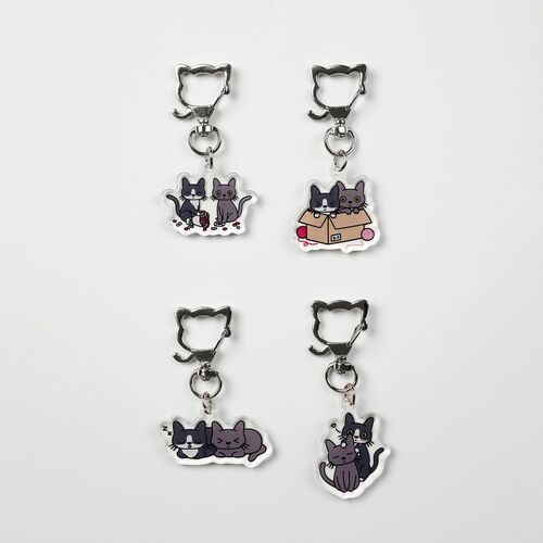Lana Cat Pose Acrylic Key Ring v2 - Image 6