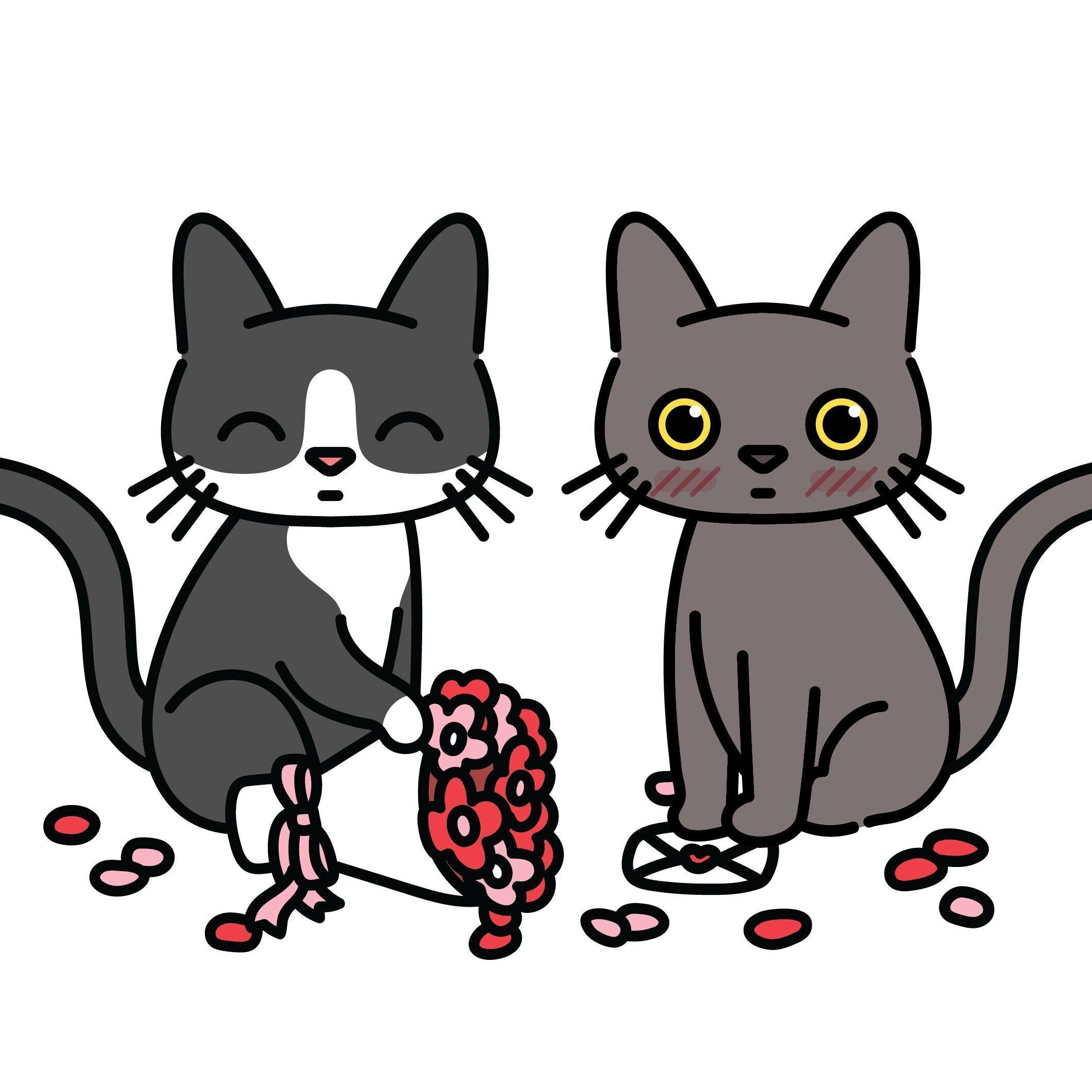 05 Bouquet Cats