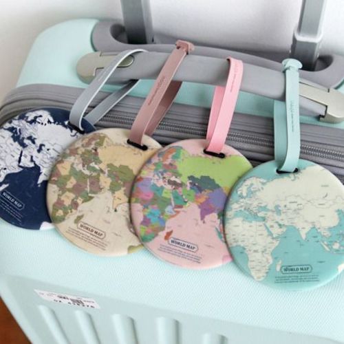 World Map Travel Tag