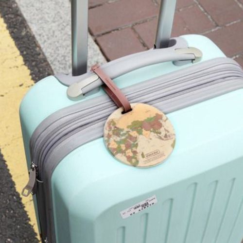 World Map Travel Tag