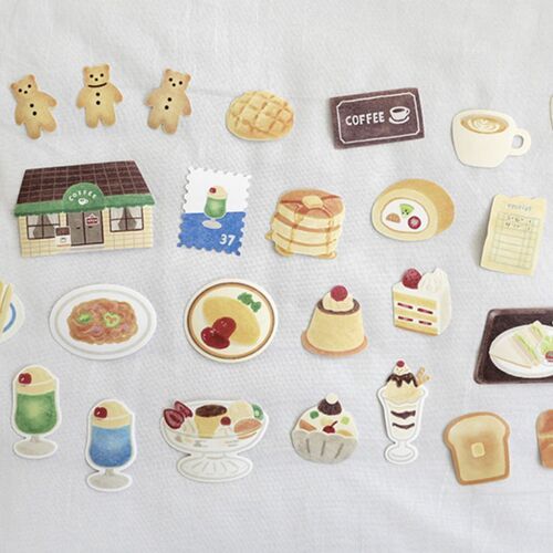 28pcs In the Cafe Sticker Set - Image 2