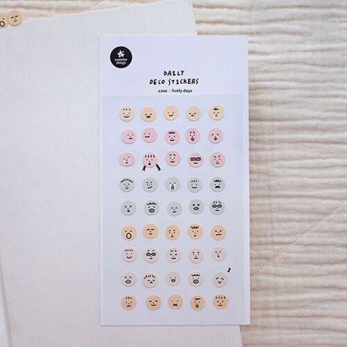 Mood Tracker Emoji Deco Sticker