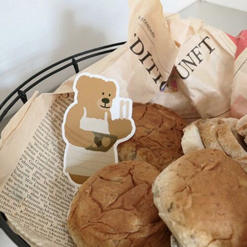 28pcs Bear Cafe Tour Sticker Set - Image 7