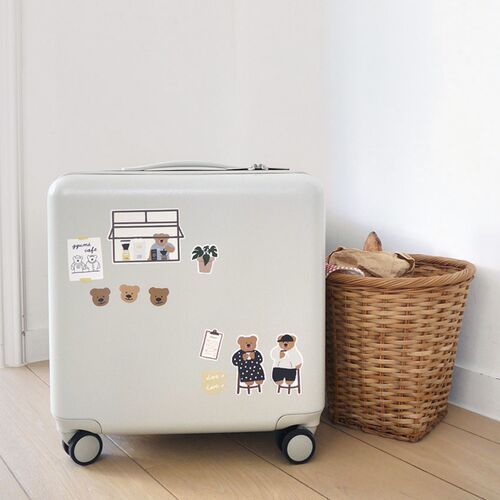 28pcs Bear Cafe Tour Sticker Set - Image 4