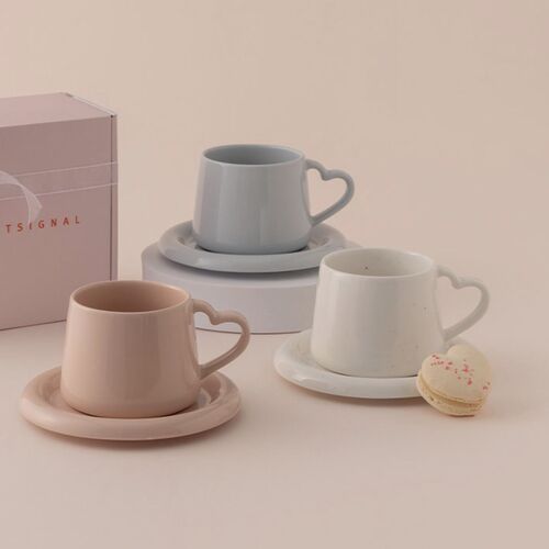 Heart Signal Mug & Saucer Set - Image 7