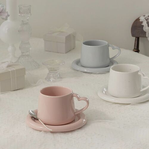 Heart Signal Mug & Saucer Set - Image 9