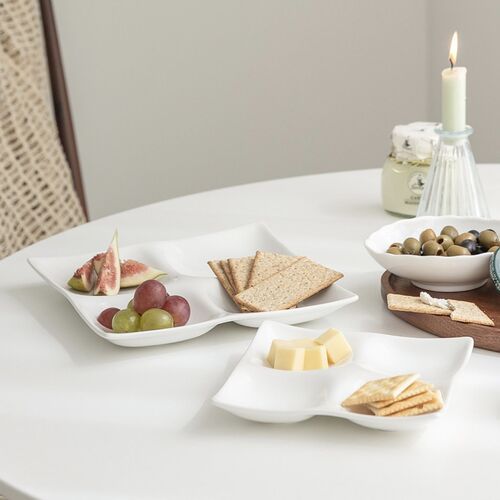 Mild White 4-Section Plate - Image 10