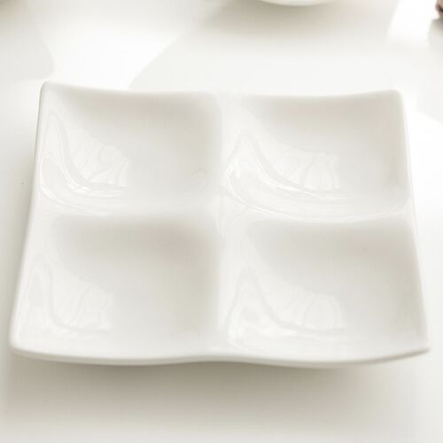 Mild White 4-Section Plate - Image 7