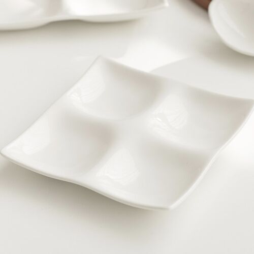 Mild White 4-Section Plate - Image 8