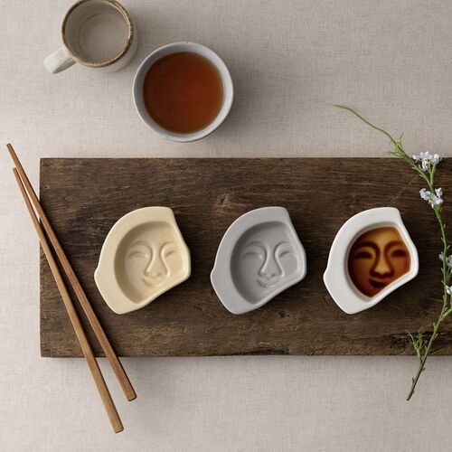 3pcs Smile of Silla Sauce Bowl Set