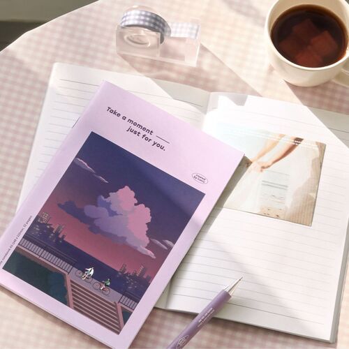 Haru Illustration A5 Lined Notebook v2 - Image 4