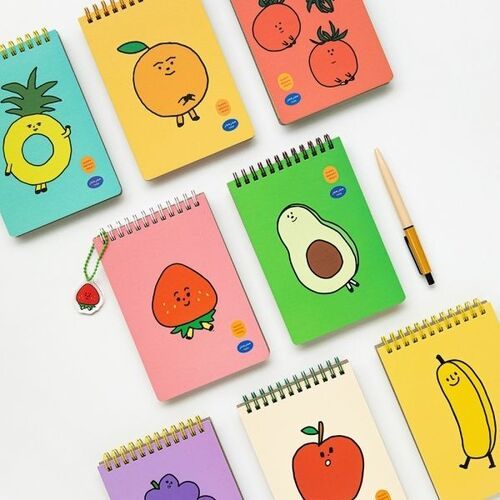 JAM JAM Fruit Colorful Spiral Notebook - Image 1