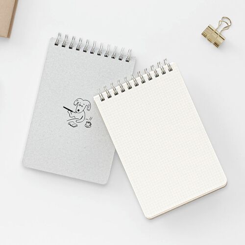 Letter Dog Grid Notebook