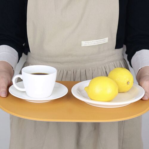 Reversible Two-Tone Flat Vegan Leather Tray - Image 8