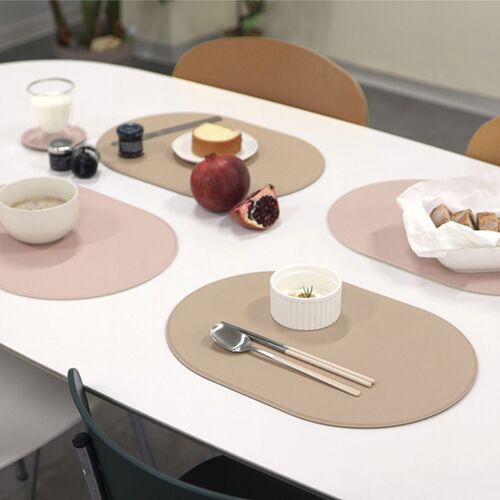 Reversible Two-Tone Flat Vegan Leather Tray - Image 6