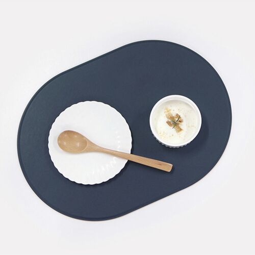 Reversible Two-Tone Flat Vegan Leather Tray - Image 10