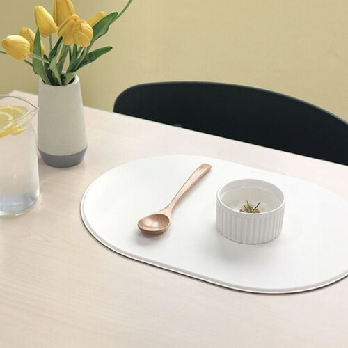 Reversible Two-Tone Flat Vegan Leather Tray - Image 5