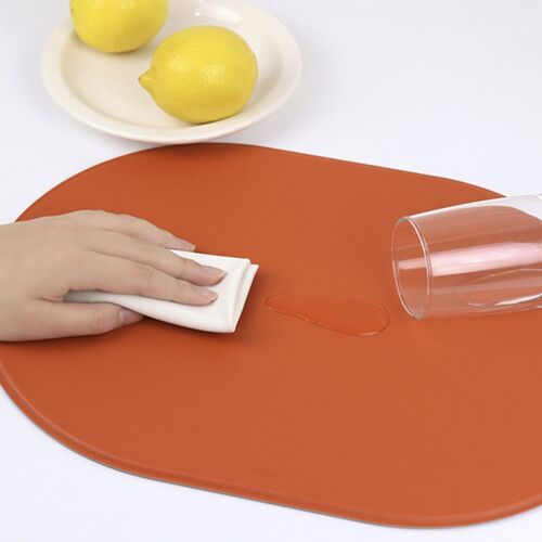 Reversible Two-Tone Flat Vegan Leather Tray - Image 11