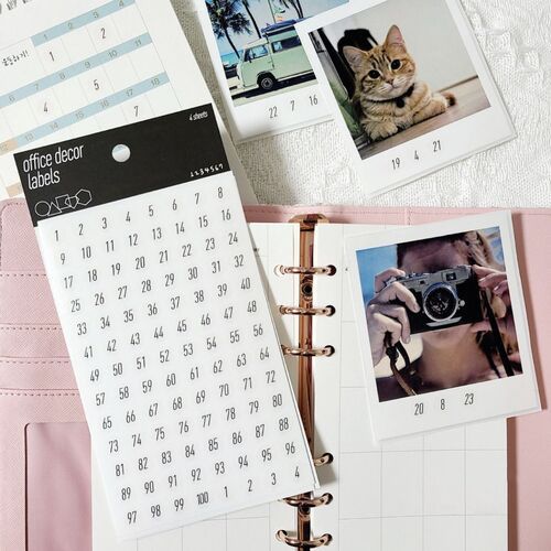 Office Number PET Deco Sticker