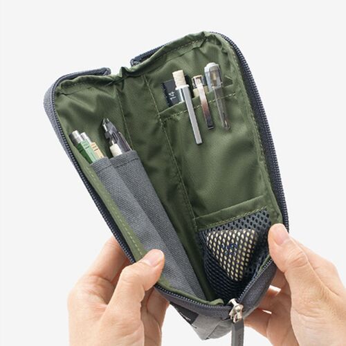 Double Zip Up Pen Pouch v7 - Image 11