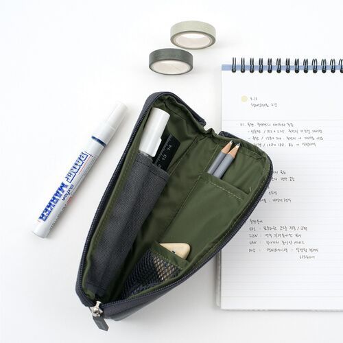 Double Zip Up Pen Pouch v7 - Image 12
