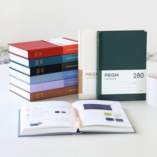 Prism B6 280p Hardcover Lined Notebook v3