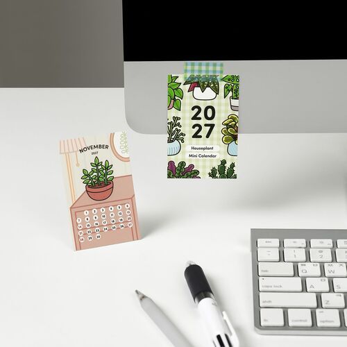 2027 Houseplant Mini Calendar Sheets - Image 2