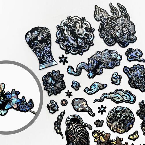 Korean Traditional Mother-of-Pearl Sticker - Image 4