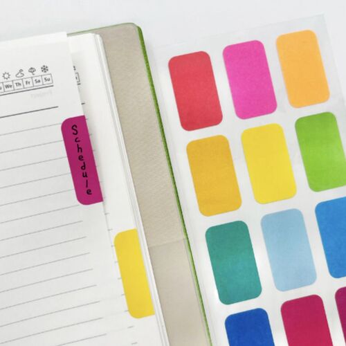 6pcs Colorful Daily Tab Index Sticker Set - Image 2