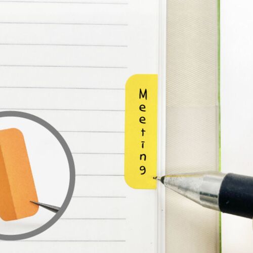 6pcs Colorful Daily Tab Index Sticker Set - Image 3