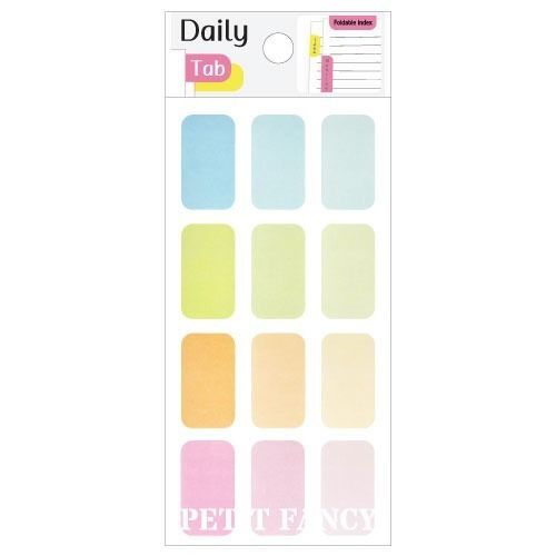 6pcs Colorful Daily Tab Index Sticker Set - Image 7