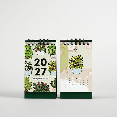2027 Houseplant Mini Desk Calendar - Image 4