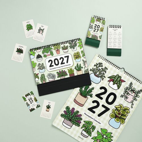 2027 Houseplant Mini Desk Calendar - Image 9