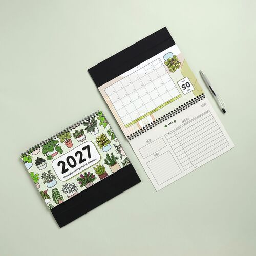 2027 Houseplant Large Spiral Calendar