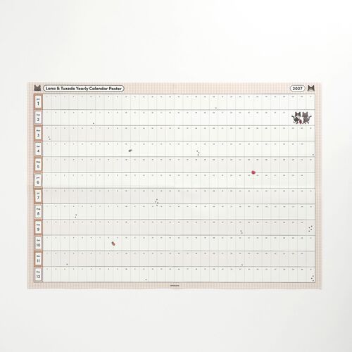 The Vertical version is shown with long daily rows, giving you a clear place for notes beneath each month label.