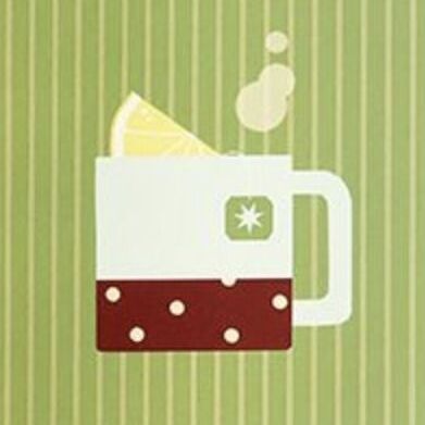 Fountain Friendly Zip Grid Notebook, Tea Time