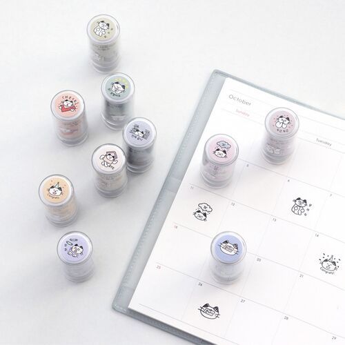 Meow Diary Self-inking Stamp
