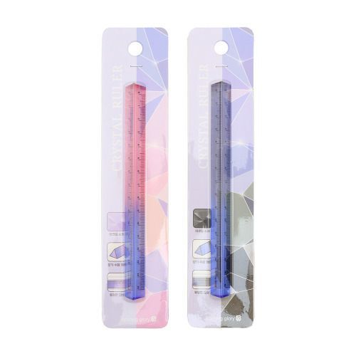 Crystal Transparent Triangular Ruler