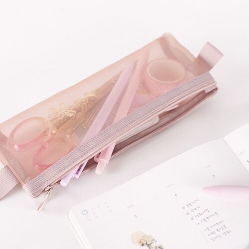 Soft Mist Mesh Pen Pouch