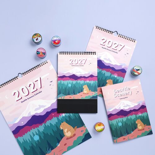 Seattle Scenery Coloring Book - Image 7