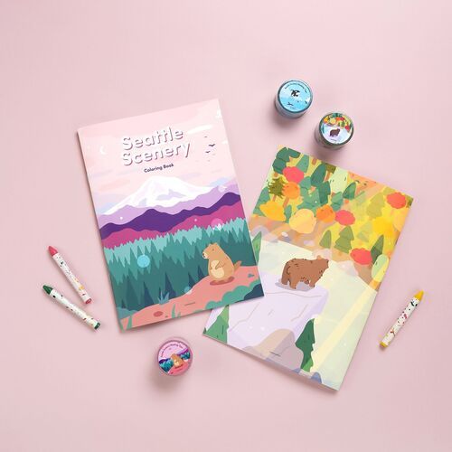 Seattle Scenery Coloring Book - Image 6