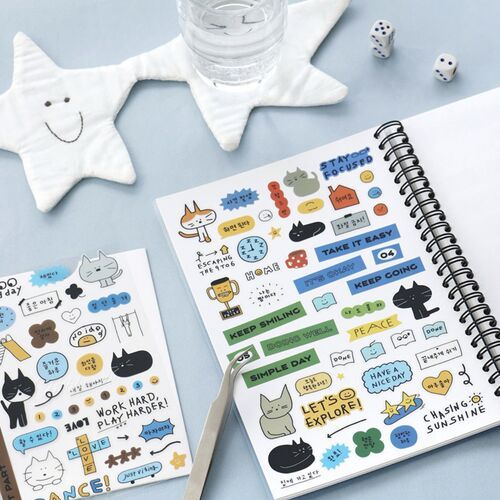 Doodle Pocket Cover A5 Sticker book - Image 13