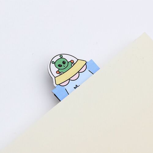 4pcs Alien & Cat Magnetic Bookmark Set - Image 3
