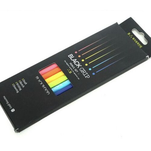 6pcs Black Wood Pencil Set - Image 3