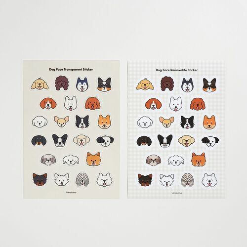 Dog Face Deco Sticker - Image 2
