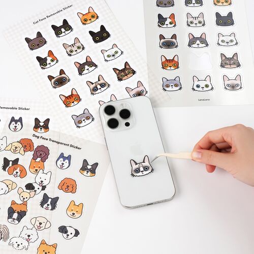 Cat Face Deco Sticker