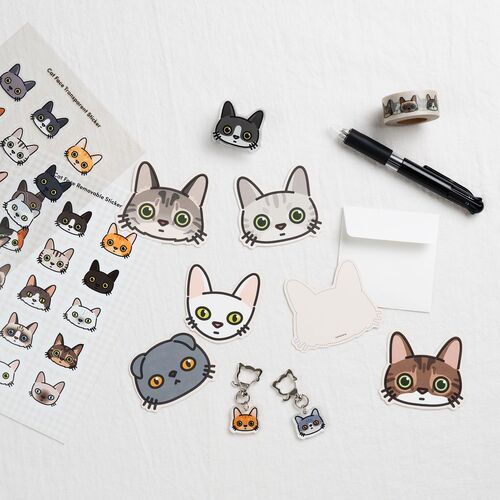 Cat Face Deco Sticker - Image 6