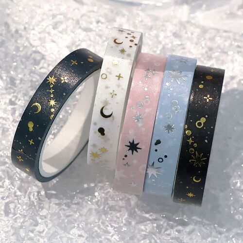 2pcs Twinkle Foil Masking Tape Set
